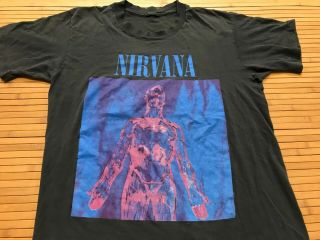 Large - Vtg 90s Nirvana Sliver Kurt Cobain Single Stitch Grunge T - Shirt