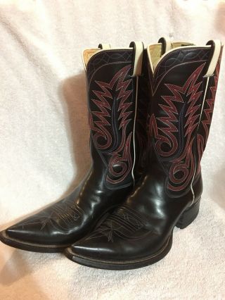 Vintage Ray Jones Cowboy Western Boots Rare Custom Handmade