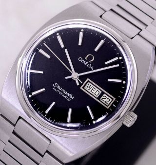 Vintage Omega Seamaster Automatic Cal1020 Day&date Black Dial Men 