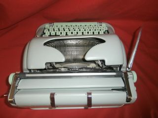 Vintage Hermes 3000 Portable Pica Typewriter With Case Switzerland 7