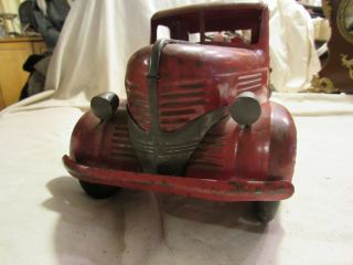 Vintage Turner Toys Large Scale Fire Truck Pressed Steel Toy Scarce 1940s 3
