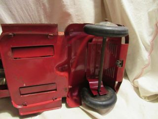 Vintage Turner Toys Large Scale Fire Truck Pressed Steel Toy Scarce 1940s 9