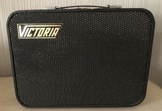 Vintage Model X - 51 Victoria Guitar Tube Amp Amplifier Japan 14.  5” X 11”