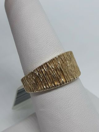 Unisex Vintage 14k Yellow Gold Band Ring,  Size 8.  5 Wedding,  Anniversary 3