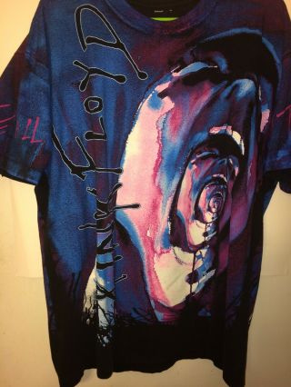 Very Rare Vintage Pink Floyd The Wall 90s T - Shirt (xl) Tie - Dye No Tag