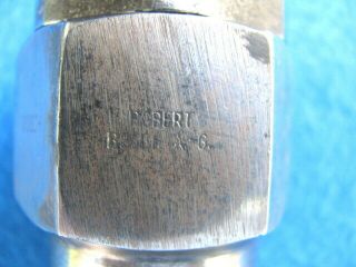 Vintage,  rare,  antique ¾” pipe,  ROBERT BOSCH OIL FIELD ENGINE spark plug 4