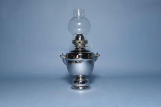 Antique Miller Co.  Brass Boat Marine Oil Lamp Self Leveling 7
