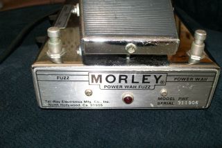 Morley Power Wah Fuzz.  Vintage Guitar Pedal.  S 311906