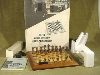 Vintage Fidelity Electronics Elite A/s Challenger Eas Chess Computer Complete