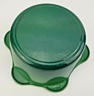 Le Creuset Rare Vintage Green Shamrock Cast Iron Casserole Dish w/ Lid 8