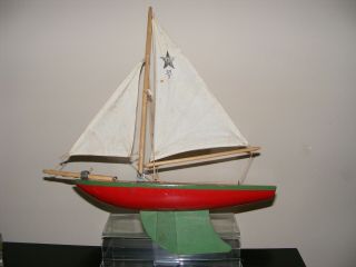 Vintage Wooden Sailing Boat Star Yacht Sy3 Model