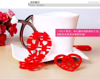 90 Mini Chinese Wedding Double Happiness Paper Cut Decor Desk Tables Oriental