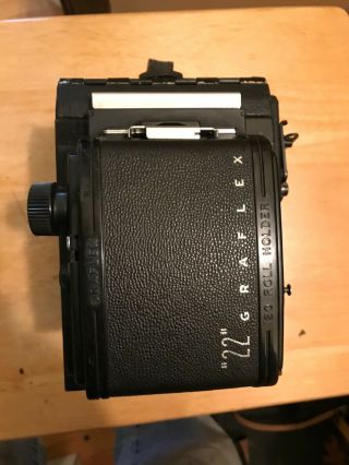 Vintage Graflex R.  B.  Series B 3.  25 x 2.  25 Film Camera nearly with roll back 7