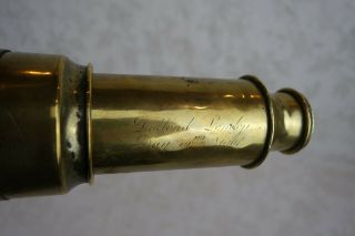 Antique Early 19th Century Dollond London Brass Telescope 23.  75 