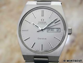 Omega Geneve Swiss Made Stainless St 1970 Men 35mm Automatic Vintage Watch Je45