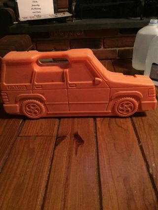 Vintage Child’s Tool Set,  Allied Orange Car Tool Box,  Set Of Two Red And Orange