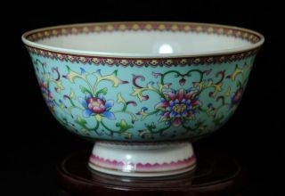 Exquisite Old Hand - Made Famille - Rose Porcelain Flower Bowl /qianlong Mark