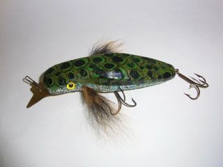 VERY SCARCE MICHIGAN SPOTTED DIVING DUCK FISHING LURE / BUD STEWART 2