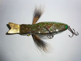 VERY SCARCE MICHIGAN SPOTTED DIVING DUCK FISHING LURE / BUD STEWART 3