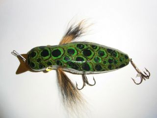 VERY SCARCE MICHIGAN SPOTTED DIVING DUCK FISHING LURE / BUD STEWART 4
