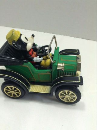 Vintage 1981 Masudaya Mickey Mouse Lever Action Toy Car 611 4