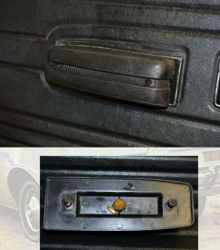 Vtg.  AMC Gremlin Interior Door Panels BUNDLE w/ Handles,  Bezels,  Arm Rests,  Rods 3
