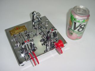 Vintage Vibroplex Double Keys Deluxe Chrome Iambic Telegraph Morse Code Ham Bug