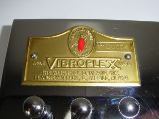 Vintage Vibroplex Double Keys Deluxe Chrome Iambic Telegraph Morse Code HAM Bug 4