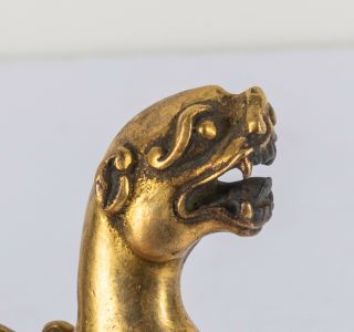 Chinese Antique/Vintage Gilt Bronze Beast Paper Weight 6