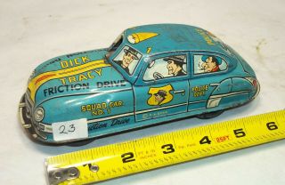 Marx Dick Tracy Small Light Blue Squad Car (23)