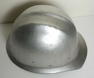 Vintage Silver Aluminum Bullard 502 Hard Hat Ironworker