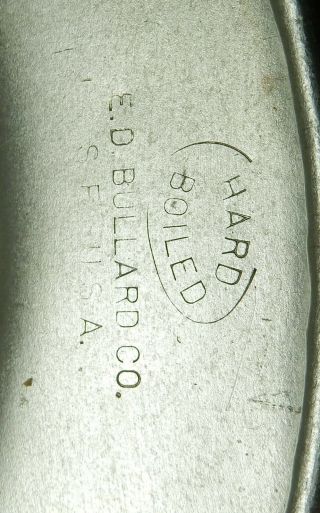 VINTAGE silver ALUMINUM BULLARD 502 Hard Hat IRONWORKER 6