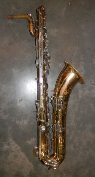 Vintage 1960 Conn 12m Naked Lady Bari Sax Baritone Saxophone