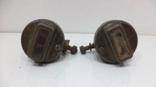 Antique Military Motorcycle Teardrop Turn Signal Tail Light Bicycle Parts Vtg