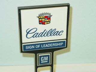 Vintage Desktop Plastic Cadillac,  GM Dealership Toy Sign,  Display 4