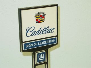 Vintage Desktop Plastic Cadillac,  GM Dealership Toy Sign,  Display 7