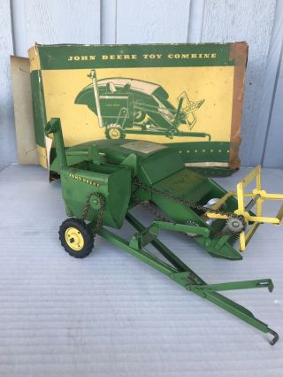 Vintage Eska John Deere Tractor Toy Combine With Box