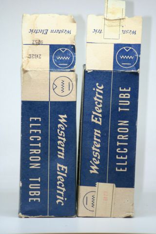 Western Electric WE 262B tube Mesh Matched Pair NOS NIB Valve vintage preamp 245 2