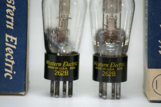 Western Electric WE 262B tube Mesh Matched Pair NOS NIB Valve vintage preamp 245 4