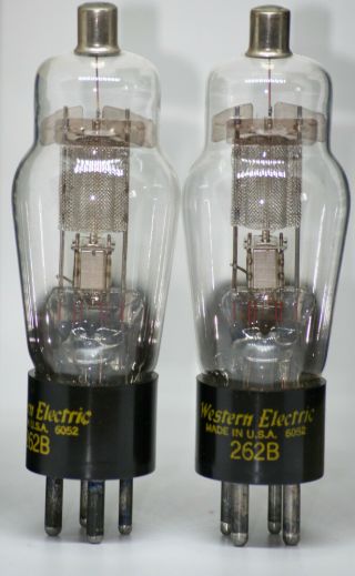 Western Electric WE 262B tube Mesh Matched Pair NOS NIB Valve vintage preamp 245 5