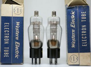 Western Electric WE 262B tube Mesh Matched Pair NOS NIB Valve vintage preamp 245 8