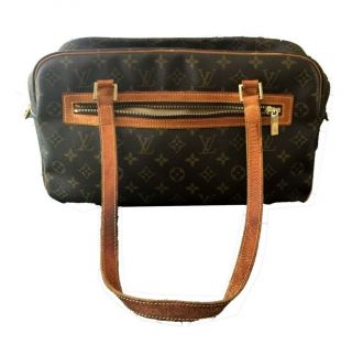 Authentic Vintage Louis Vuitton Shoulder Bag Brown Monogram