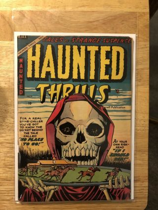 Vintage Haunted Thrills Comic Book Vol.  1,  No.  18,  November 1954 Grade 4.  0