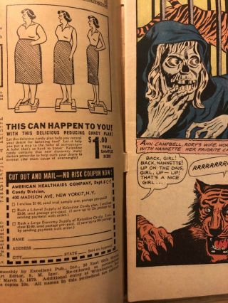 Vintage Haunted Thrills Comic Book Vol.  1,  No.  18,  November 1954 Grade 4.  0 6