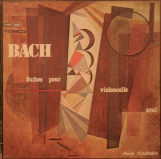 Ultra Rare French 3 Lps Box Pierre Fournier Bach 6 Solo Cello Suites On Festival