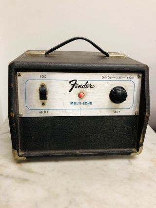 Vintage Fender Tel - Ray Multi Echo Reverb Old Guitar Oil Can Effect Unit Usa