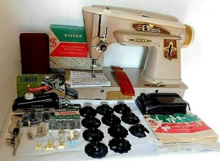 Singer 503a Vintage Sewing Machine Heavy Duty Gear Driven - Serviced Leather,  (n40)