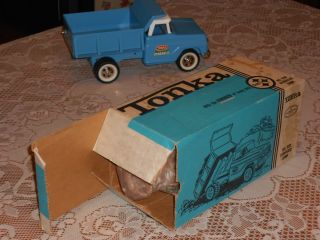 1960 ' s Vintage Pressed Steel Tonka 520 Hydraulic Dump Truck w/box VERY MINTY 8