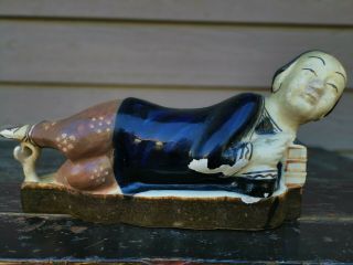 From Old Estate Chinese Song Yuan Cizhou Glazed Lady Pillow Asian China