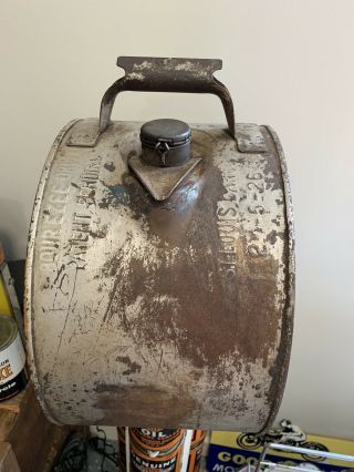Vintage HERMOLINE Pennsylvania Oil Herring Motor Co 5 Gallon Rocker Oil Can 3